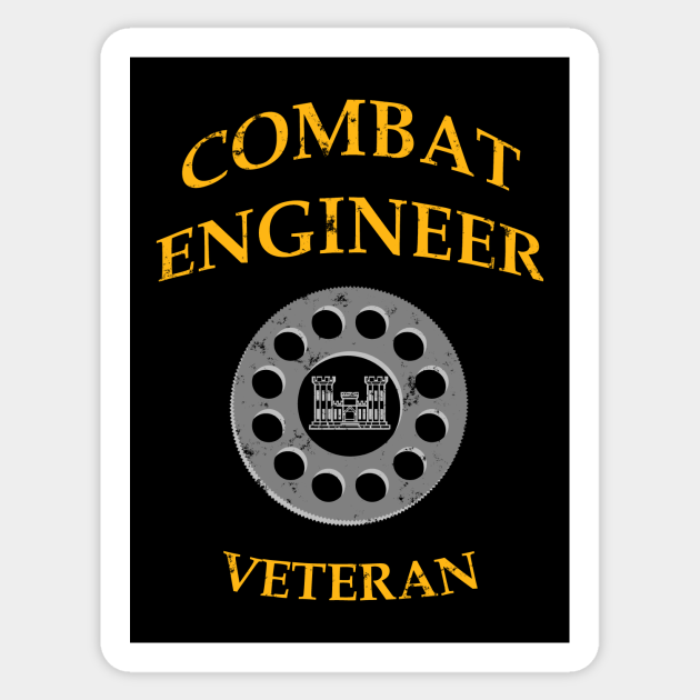 Army Combat Engineer Army Combat Engineer Sticker Teepublic
